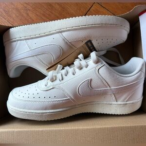 Nike Court Vision Lo Sneakers - Off White (Sail and Phantom) NWT